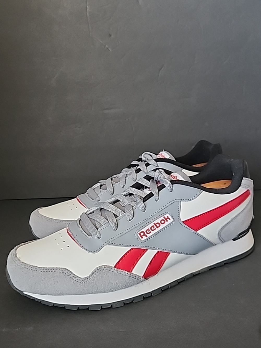 Reebok Classic Men Sneakers Shoes Leather White Gray Size 13